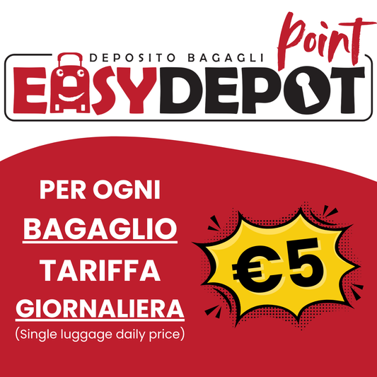 Deposito 24 ore a bagaglio solo nei POINT
